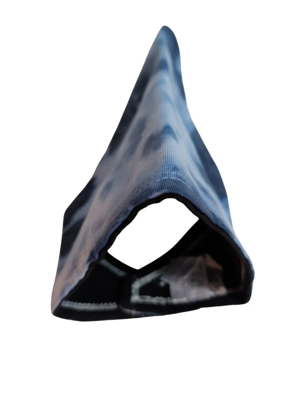 NWOT Tie-Dye Triangle Pet Bandana / Baby Bandaid Bib in Navy Blue And Black